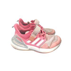 Adidas Kids Pink & White Sneakers W/ Velcro Strap  Size 13.5